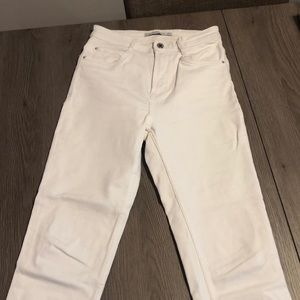 White skinny Zara jeans
